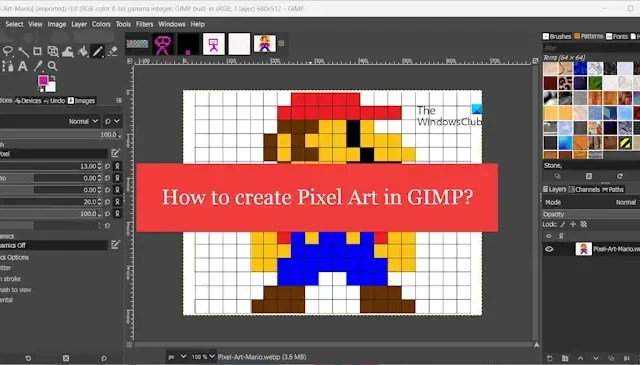 Cómo crear Pixel Art en GIMP