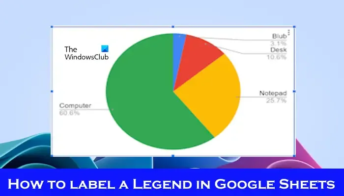 Jak oznaczyć legendę w Arkuszach Google