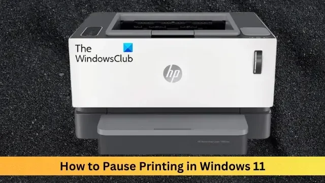 Jak wstrzymać drukowanie w systemie Windows 11