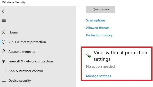 Come disattivare permanentemente Windows Defender in Windows Apri le impostazioni dei virus di sicurezza di Windows