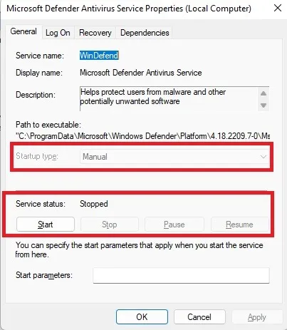 Come disattivare permanentemente i servizi Windows Defender disattivati