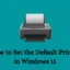 Cómo configurar la impresora predeterminada en Windows 11