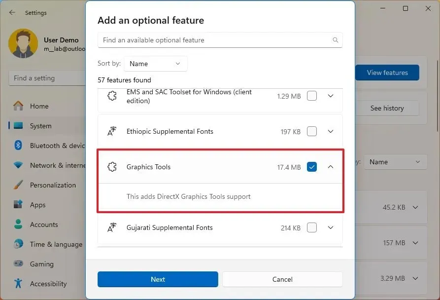 Windows 11 zainstaluj opcjonalne funkcje