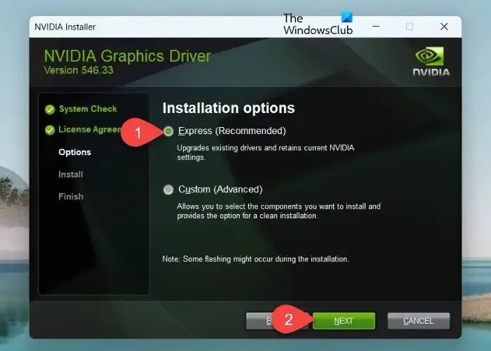 安裝 NVIDIA 驅動程式