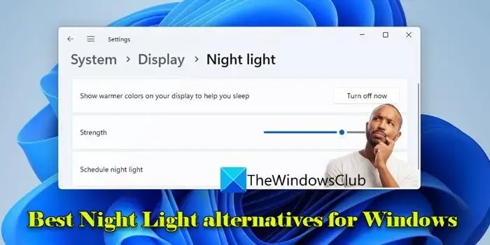 Alternativas de luz noturna para Windows