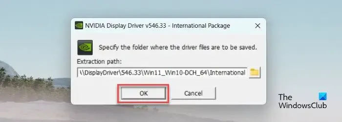 Programma di installazione del driver NVIDIA