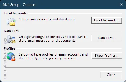 Outlook プロファイルの最小数