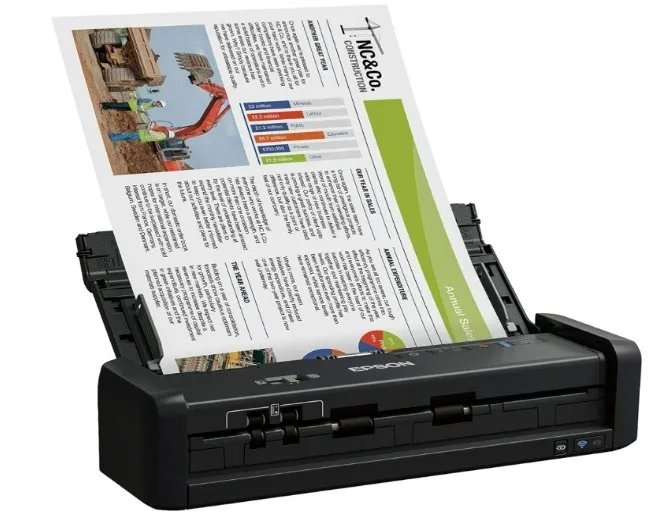 Digitalizando em um dos melhores scanners de alimentação automática, o Epson WorkForce ES-300W