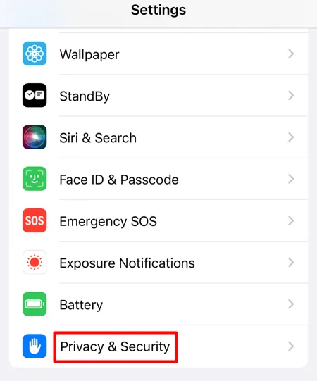 Prywatność & Bezpieczeństwo w iOS 17