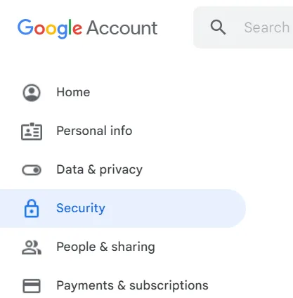 Googleアカウントのセキュリティ