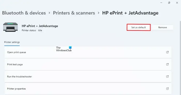 Drucker als Standarddrucker unter Windows 11 festlegen