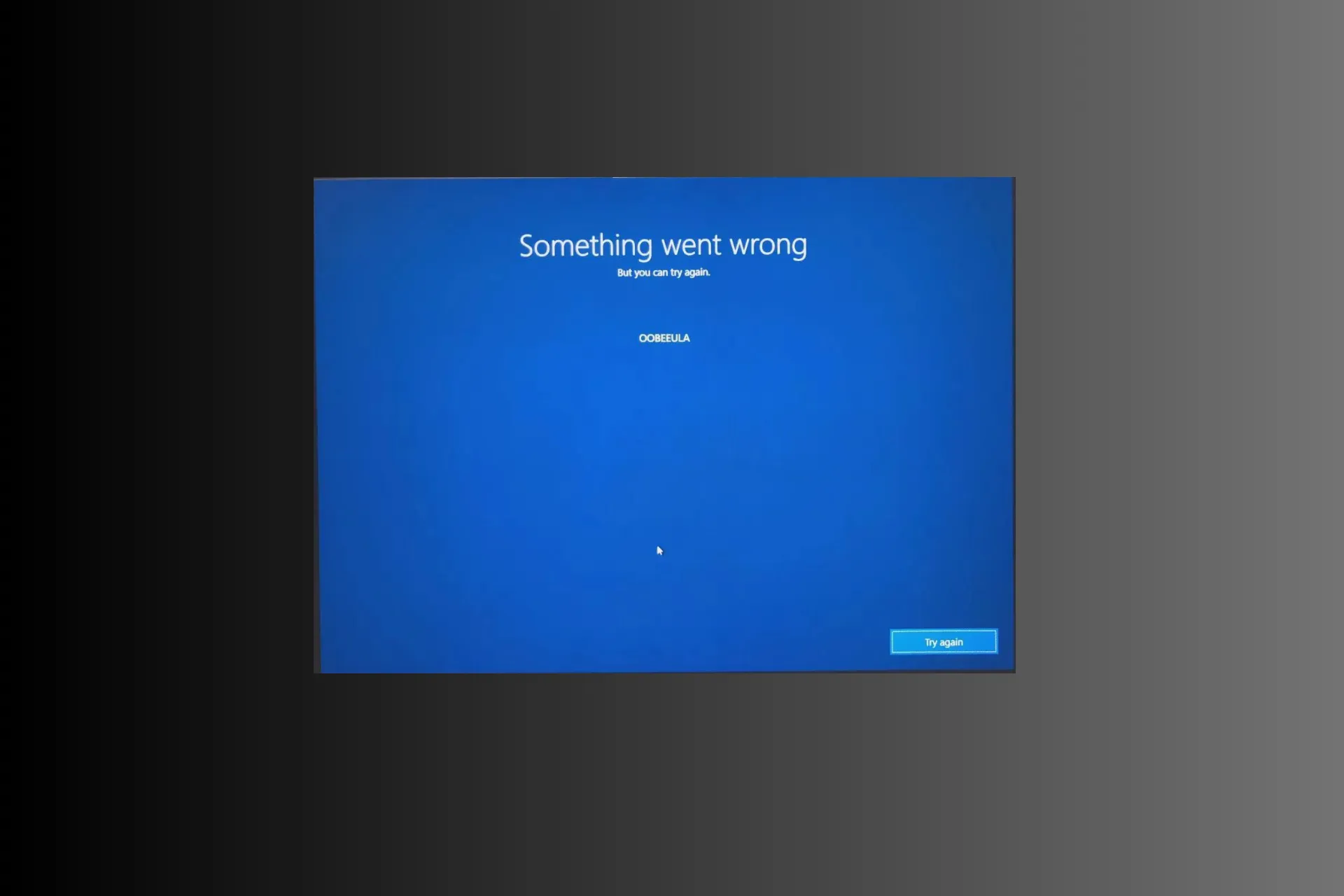 OOBEEULA-fout op Windows 11