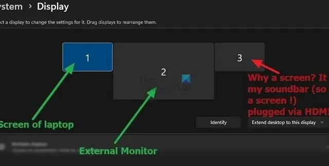 Soundbar gedetecteerd als monitorscherm op Windows PC [repareren]