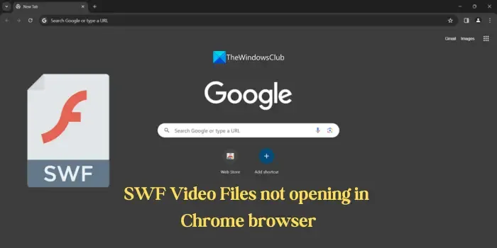 Les fichiers vidéo SWF ne s'ouvrent pas dans le navigateur Chrome