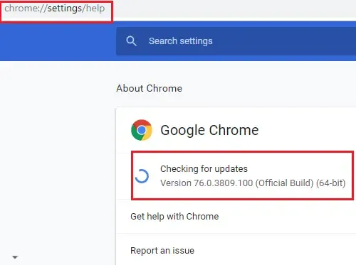 Update Google Chrome