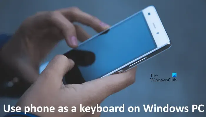 Gebruik de telefoon als toetsenbord Windows
