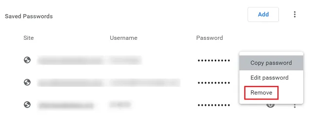 Chrome で保存されたパスワードを表示する