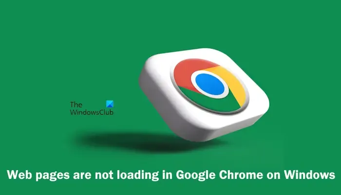 As páginas da web não estão carregando no Chrome