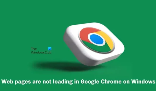 Webpagina’s worden niet geladen in Google Chrome op Windows 11/10