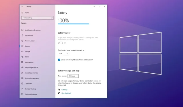 Comment activer l’économiseur de batterie sur Windows 10