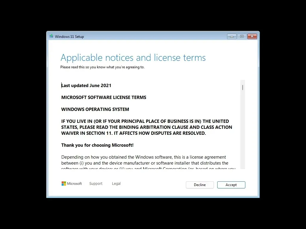 Warunki instalacji systemu Windows 11