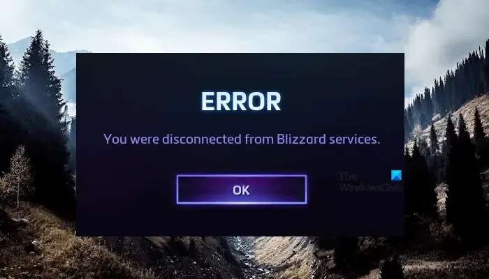 Vous avez été déconnecté des services Blizzard
