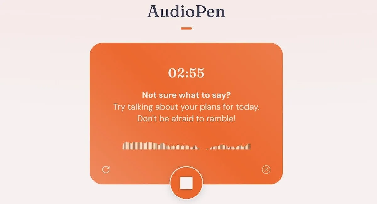 Utilisation de l'outil Audiopen pour transcrire des enregistrements