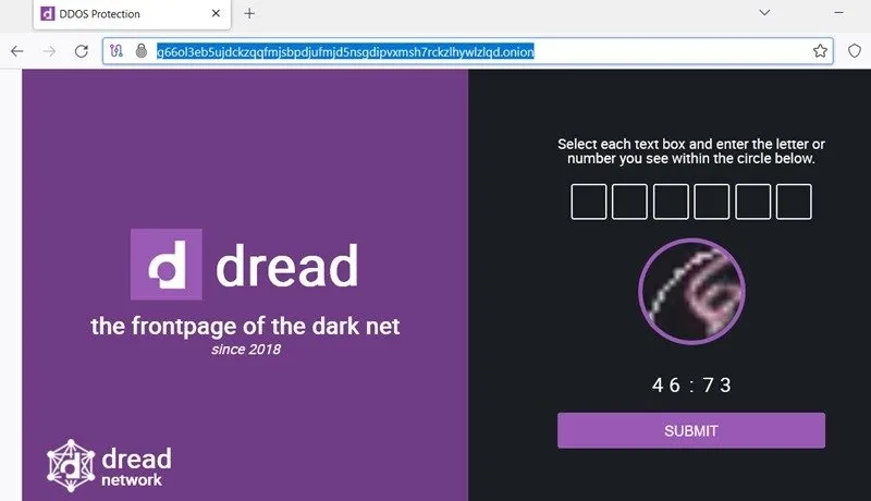 Dread, o site número 1 para discutir os mercados da darknet.