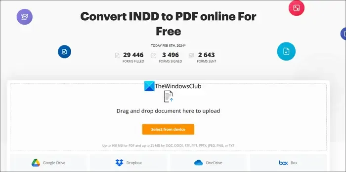 convertir archivos INDD a PDF