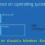 Windows 11/10에서 Windows 부팅 관리자 활성화 또는 비활성화