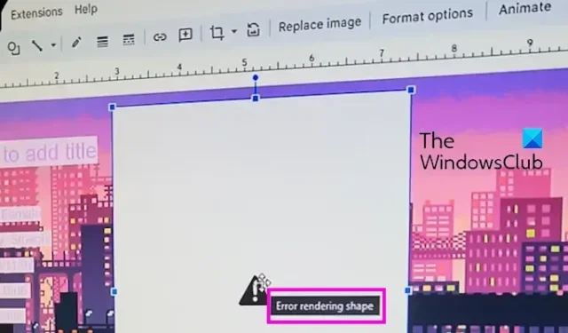 Fout bij het weergeven van vorm in Google Presentaties [repareren]