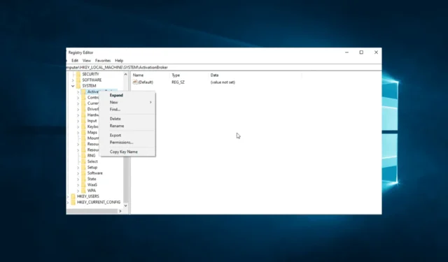 Erreur lors de l’écriture du nouveau contenu du registre Windows 10 de la valeur [FIX]