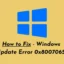 修正 – Windows 10 PC上のWindows Updateエラー0x8007065e