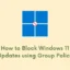 Cómo bloquear las actualizaciones de Windows 11 mediante la política de grupo
