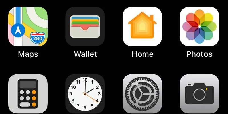 Aplicativo Apple Wallet na tela do iPhone.