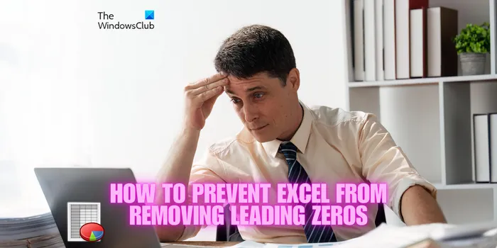 garder les zéros en tête dans Excel