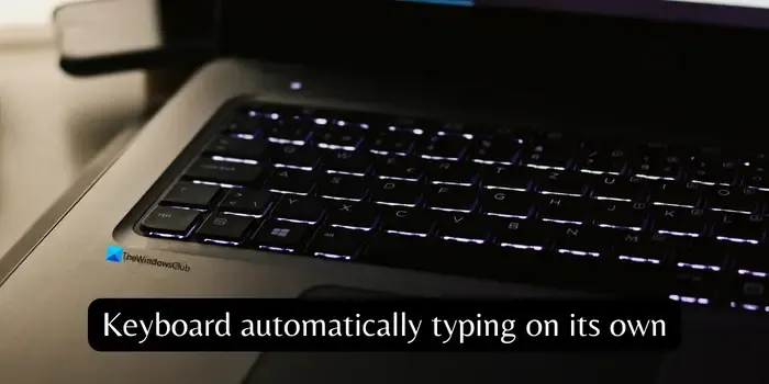 Die Tastatur tippt automatisch selbstständig