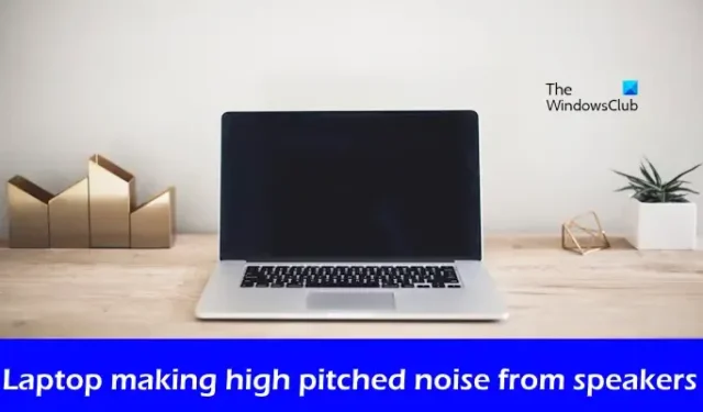 La computadora portátil hace un ruido agudo en los parlantes [Solucionar]