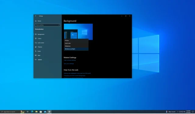 Microsoft bringt Windows 11 Spotlight auf den Desktop von Windows 10