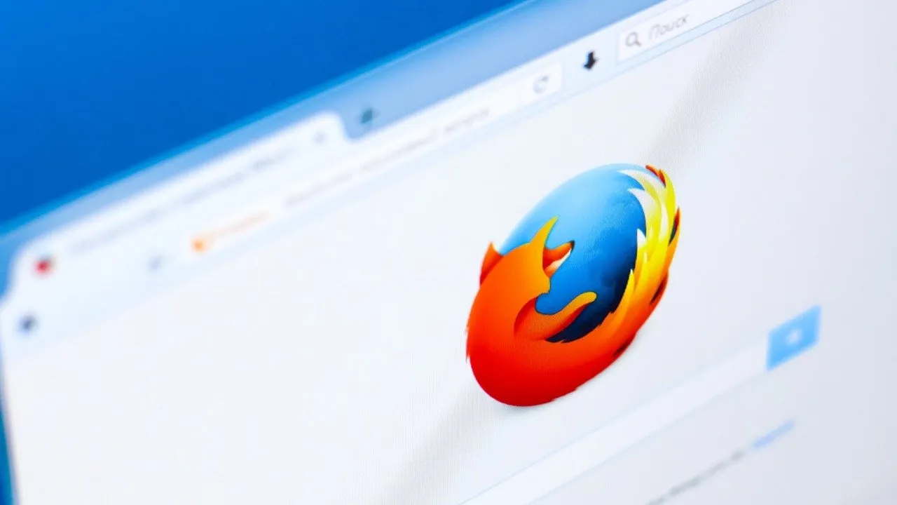 Rjasan, Russland 28. März 2018 Mozilla Firefox-Browser auf einem PC-Display.
