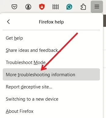 Firefox のメモリ使用量を削減する その他のトラブルシューティング情報