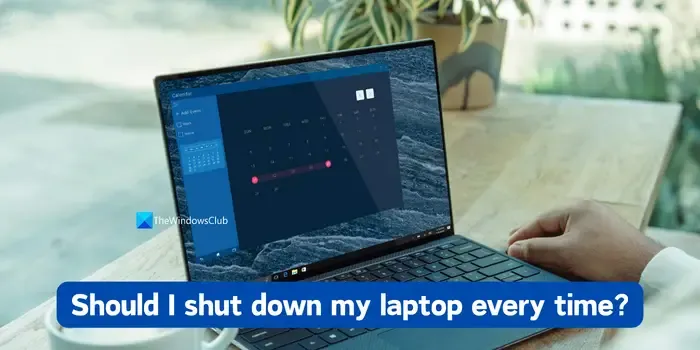 Dovrei spegnere il mio laptop ogni volta