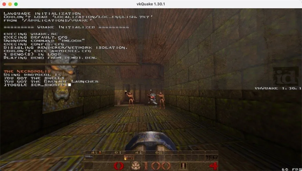 Quake で Fps コマンドを表示