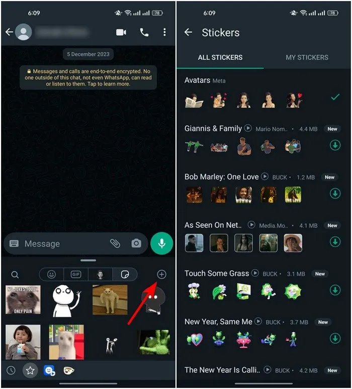 Stickerpakketten Whatsapp