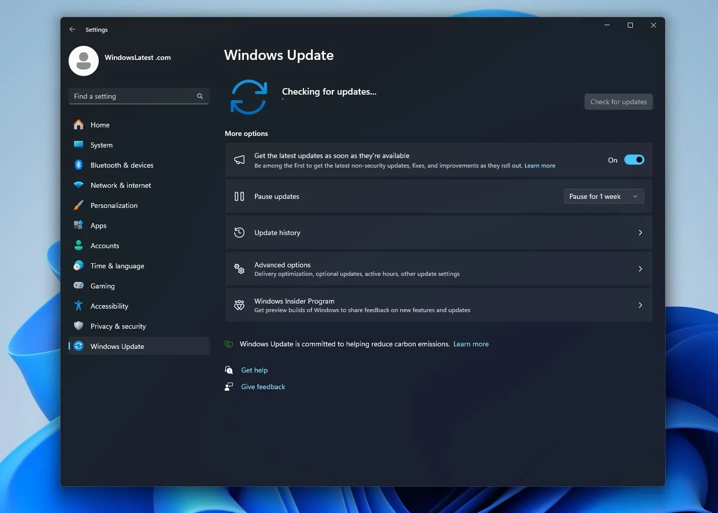 Mise à niveau vers Windows 11 23H2 via Windows Update