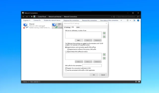 Windows 10/11で動的DNS更新を無効にする方法
