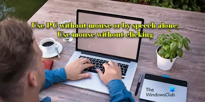 Use o PC sem mouse ou apenas por fala