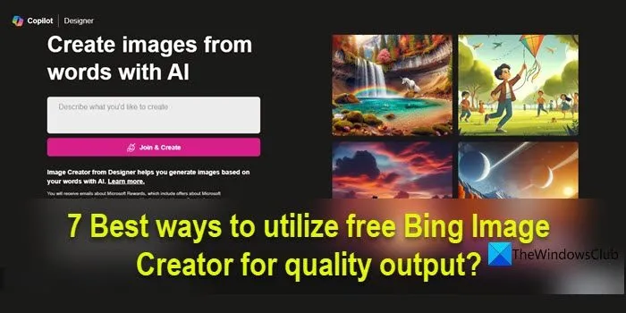 Come utilizzare Bing Image Creator gratuitamente