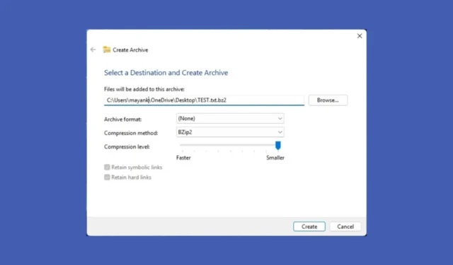 Natywna aplikacja Utwórz archiwum systemu Windows 11 wykonuje niezłe sztuczki z plikami