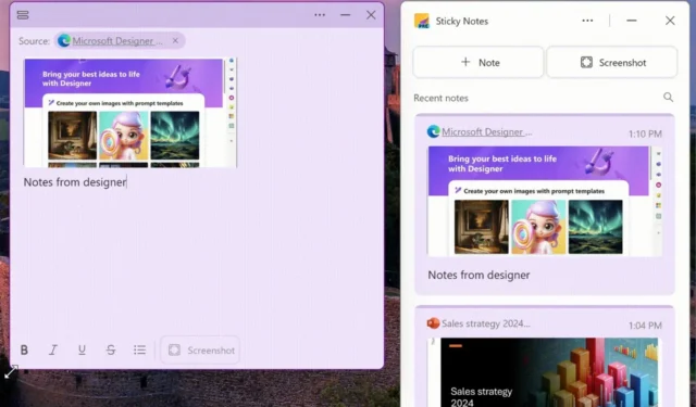 Windows 11 tiene una nueva aplicación Sticky Notes y puedes probarla ahora
